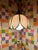 Mid-Century Modern VTG 1960s MCM Lt. Pink Tulip-Shaped Corded Swag Pendant Light W/Extra Long Chain For Sale - Image 3 of 7