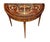 Antique Italian Neoclassical Marquetry Inlaid Round Folding Game Table Dimensions: 35.5" H x 17.75"W x Overall 36" Fully...