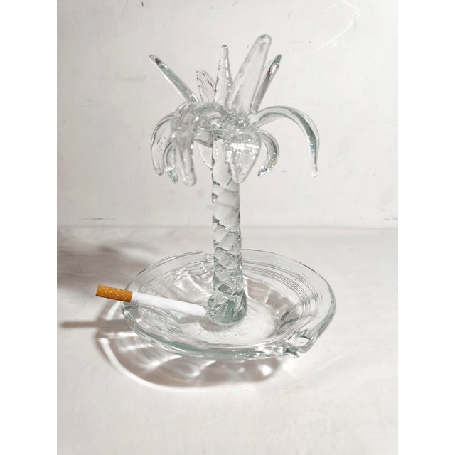 Glass Vintage Spanish Glass Ashtray, 1970s For Sale - Image 7 of 8
