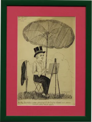 "Mr Max Beerbohm" Pen & Ink Sketch