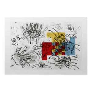 1990s Untitled Hands Primary Etching by Louisa Chase