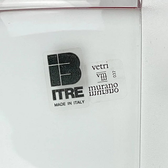 1980s White and Red Murano Wall Lamp from Itre, Italy, 1980s For Sale - Image 5 of 13