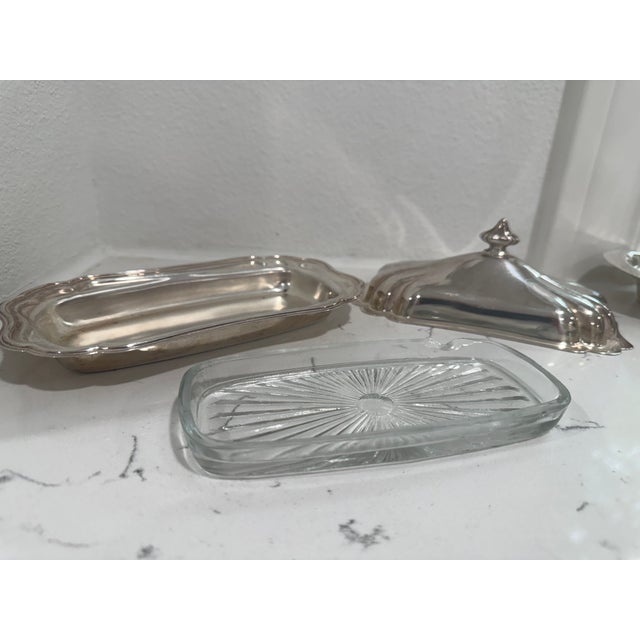 Gorham Gorham Heritage Silver Plate Lidded Butter Dish From England For Sale - Image 4 of 7