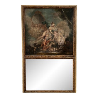 Louis Xv/Xvi Trumeau With Oil Painting For Sale