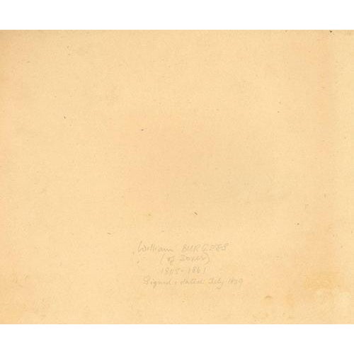 William Burgess of Dover, Country Church with Figures, 1829, Watercolour For Sale - Image 4 of 5