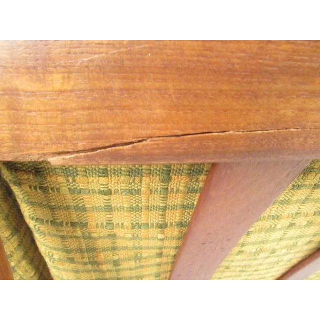Green Arne Vodder Vintage Modern Settee in Teak For Sale - Image 8 of 11