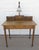 Vintage oak writing desk / writing table with attached Tiffany style stained glass lamp. The desk is circa 1930's and has...