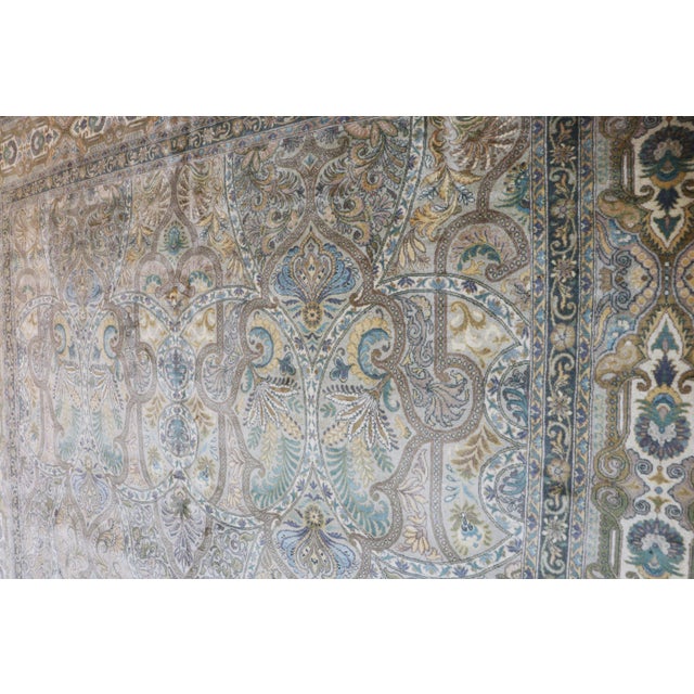 Vintage, 8'10"' X 12'2"' Hand Made Oriental Carpet For Sale - Image 9 of 10