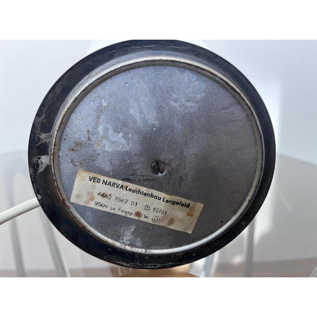 Glass Chrome Table Lamp, Germany, 1970s For Sale - Image 7 of 8