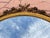 Oval 1940s Wall Mirror With Gold Frame And Floral Decoration In Louis XVI Style For Sale - Image 4 of 8