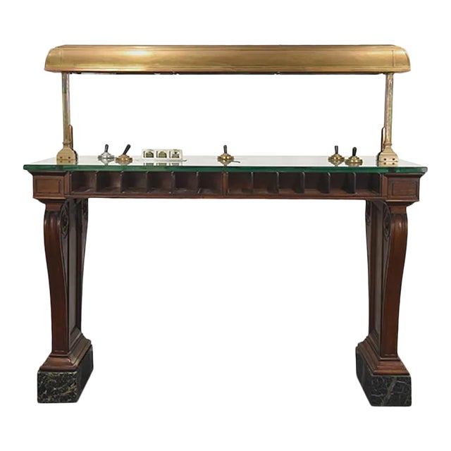 Antique Bank Table For Sale