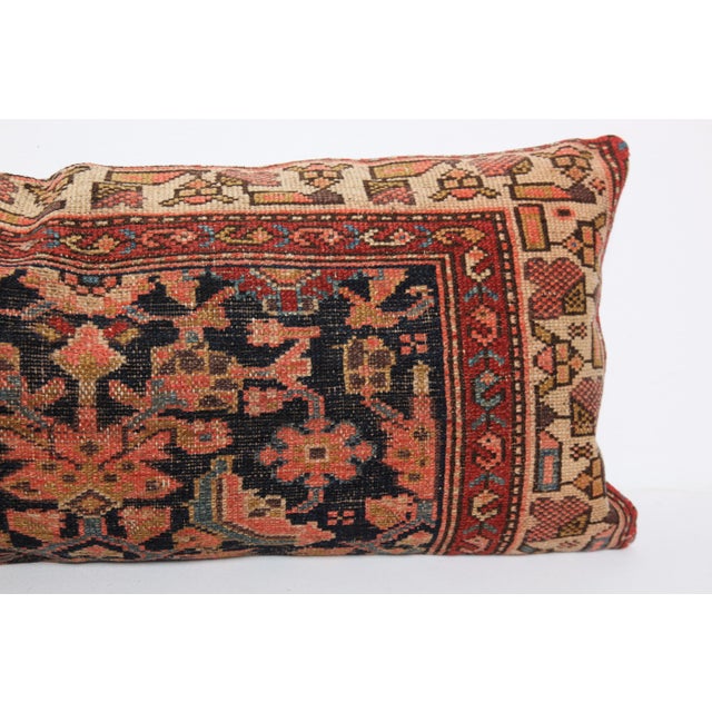 Antique Persian Melair Style Handwove Rug Pillow Cushion - For Sale - Image 9 of 11