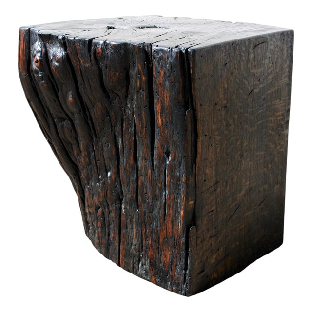 W2376 Stool in Oxidized Oak by Jörg Pietschmann For Sale