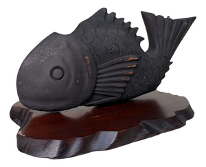 Antique Japanese Jizai Kagi Sea Bream Display, 1910s