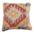 Arteverk Handwoven Afghan Kilim Pillow — Red & Cream Diamond Medallion For Sale