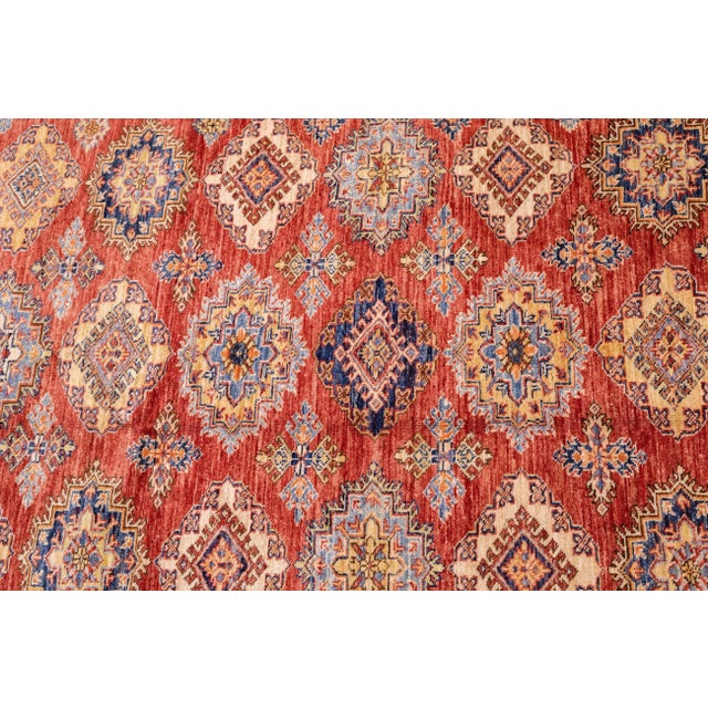 Pak Kazak Rug 5'10'' X 7'7'' For Sale - Image 10 of 12