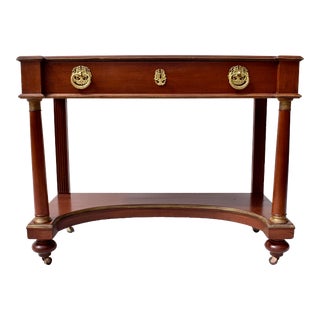 French Empire Mahogany Console Table For Sale