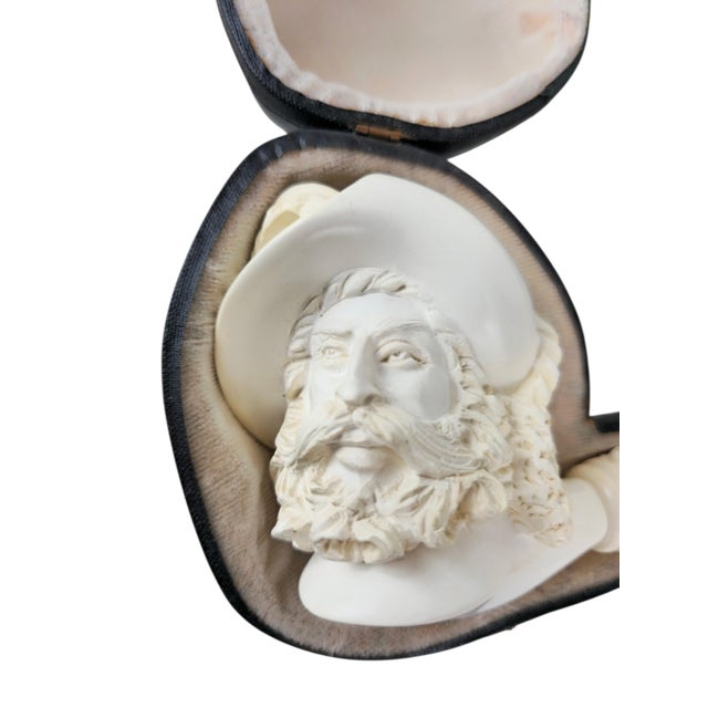 Large Carved Meerschaum Pipe with Case, Austria, 1880 For Sale - Image 4 of 7