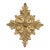 French Brass Acanthus Scrollwork Applique For Sale