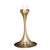 1980s 1980s Brass Tulip Base Table Lamps With Opalescent Ribbed Art Glass Shade - a Pair For Sale - Image 5 of 7