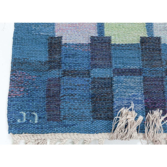 Doris Leslie Blau Vintage Swedish Rug by Judith Johansson Spice Hall For Sale In New York - Image 6 of 8