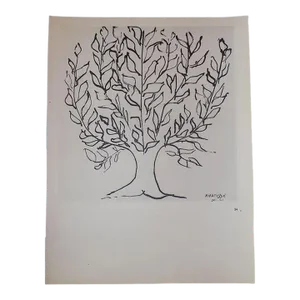 Vintage Signed Henri Matisse Mid 20th Century Modern Abstract Tree Lithograph