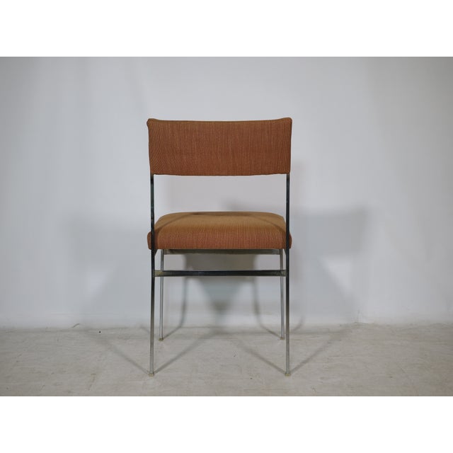 Metal Mid-Century Chairs in Chrome and Fabric, 1970s, Set of 4 For Sale - Image 7 of 18