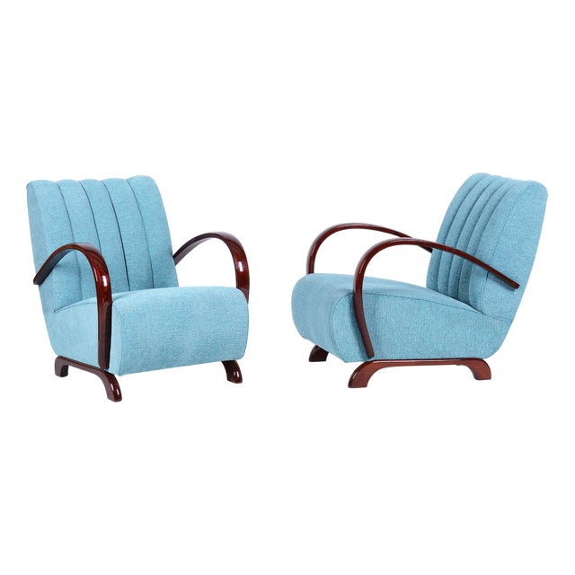 Art Deco Armchairs by J. Halabala for Up Zavody, Czech, 1930s, Set of 2 For Sale