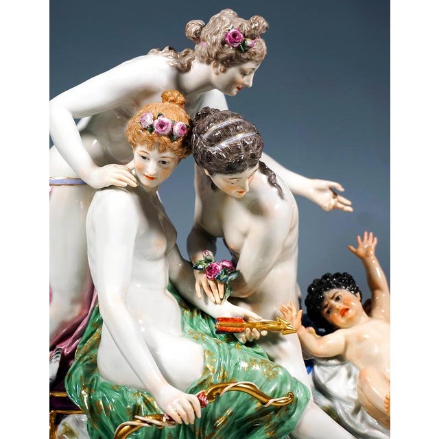 Large Allegorical Group by E. Andresen for Meissen, 1890 For Sale - Image 6 of 13