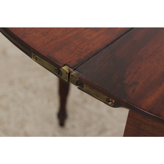 Antique 19th Century Mahogany Inlaid Flip Top Game Table For Sale - Image 10 of 16