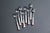 1970s Boho Chic Denby Regency White Jewel Flatware - Forks For Sale - Image 11 of 12