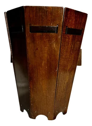 1910s Antique Arts and Crafts Oak Waste Paper Basket