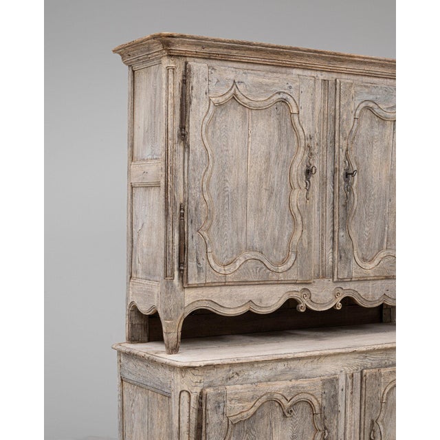 French 19th Century France Antique White Wood Storage Cabinets & Cupboards For Sale - Image 3 of 11