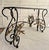 Metal 1960s Italian Style Wrought Iron & Gilt Leaf Glass Console Table For Sale - Image 7 of 15