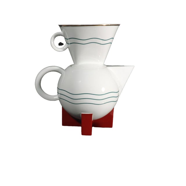 Michael Graves Big Dripper Ceramic Coffee Pot for Swid Powell For Sale - Image 9 of 18