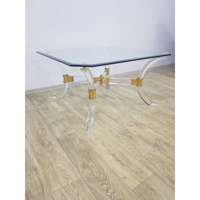 Hollywood Regency Hollywood Regency Coffee Table, France, 1970s For Sale - Image 3 of 15