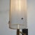 Casey Fantin 1950s Italian Modernist White Striped Frosted Glass Wall Light For Sale - Image 10 of 11