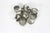 Silver 1960s Silver Plated Beaded Edge Napkin Holder Rings Polished - Set of 12 For Sale - Image 8 of 10