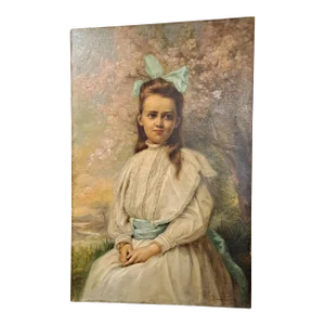 Portrait Painting of Young Girl by Dana Coomans