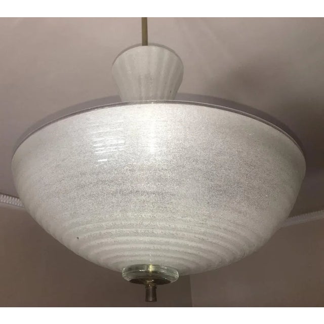 Italian Pulegoso Glass Pendant from Barovier & Toso, 1940s For Sale - Image 11 of 17