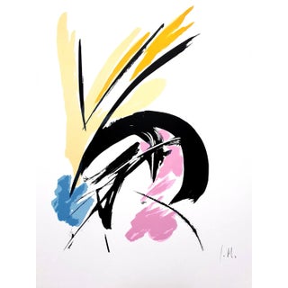 Jean Miotte - Constant Eye I - Original Signed Lithograph 1970s For Sale