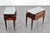 Mid-Century Modern Dassi Wood and Glass Nightstands, 1950s, Set of 2 For Sale - Image 4 of 18
