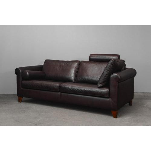 Vintage Sofa in Leather For Sale - Image 3 of 18