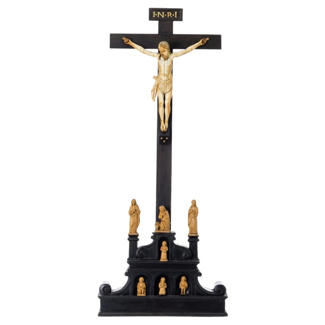 Indo-Portuguese Crucified Jesus Christ, 17th Century For Sale