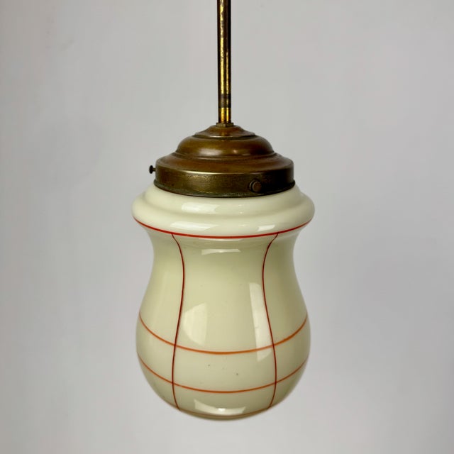 Small Art Deco Pendant Lamp, 1930s For Sale - Image 6 of 7