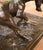 Late 19th Century German Brass & Plaster Hunting Dog Sculpture by Emil Wünsche For Sale - Image 10 of 14