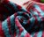 Handmade Red & Turquoise Ikat Velvet Lumbar Pillow 16x24 | Bold Artisan Statement For Sale - Image 4 of 8