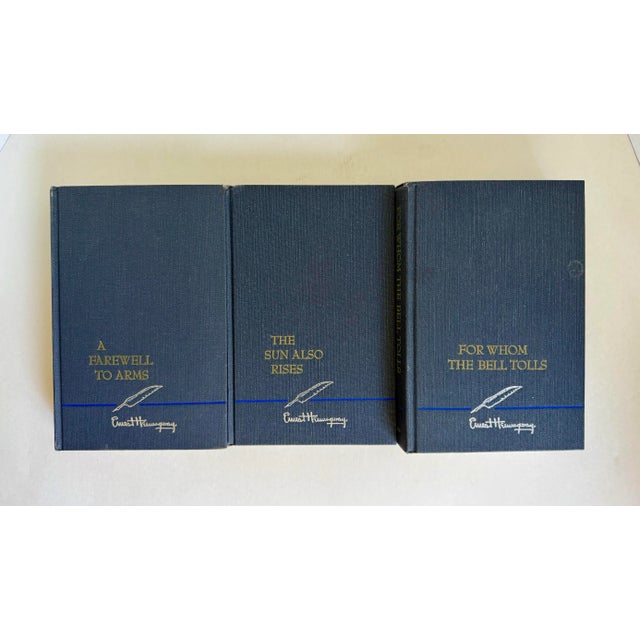 Paper 1950-1960's Set of 3 Ernest Hemingway Hardcover Novels For Sale - Image 7 of 8