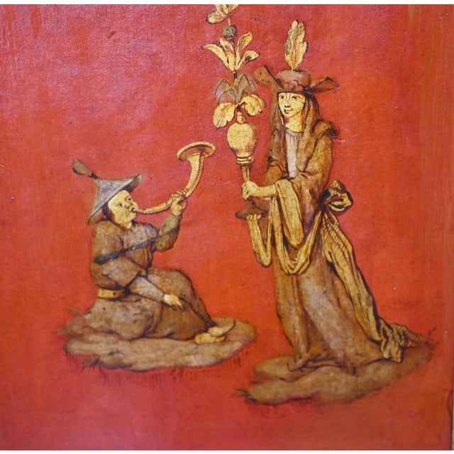 Antique Painted Chinoiserie Room Divider, 1890s For Sale - Image 10 of 18