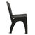 Contemporary Modern Black Round Back Wood Dining Chair For Sale - Image 3 of 7